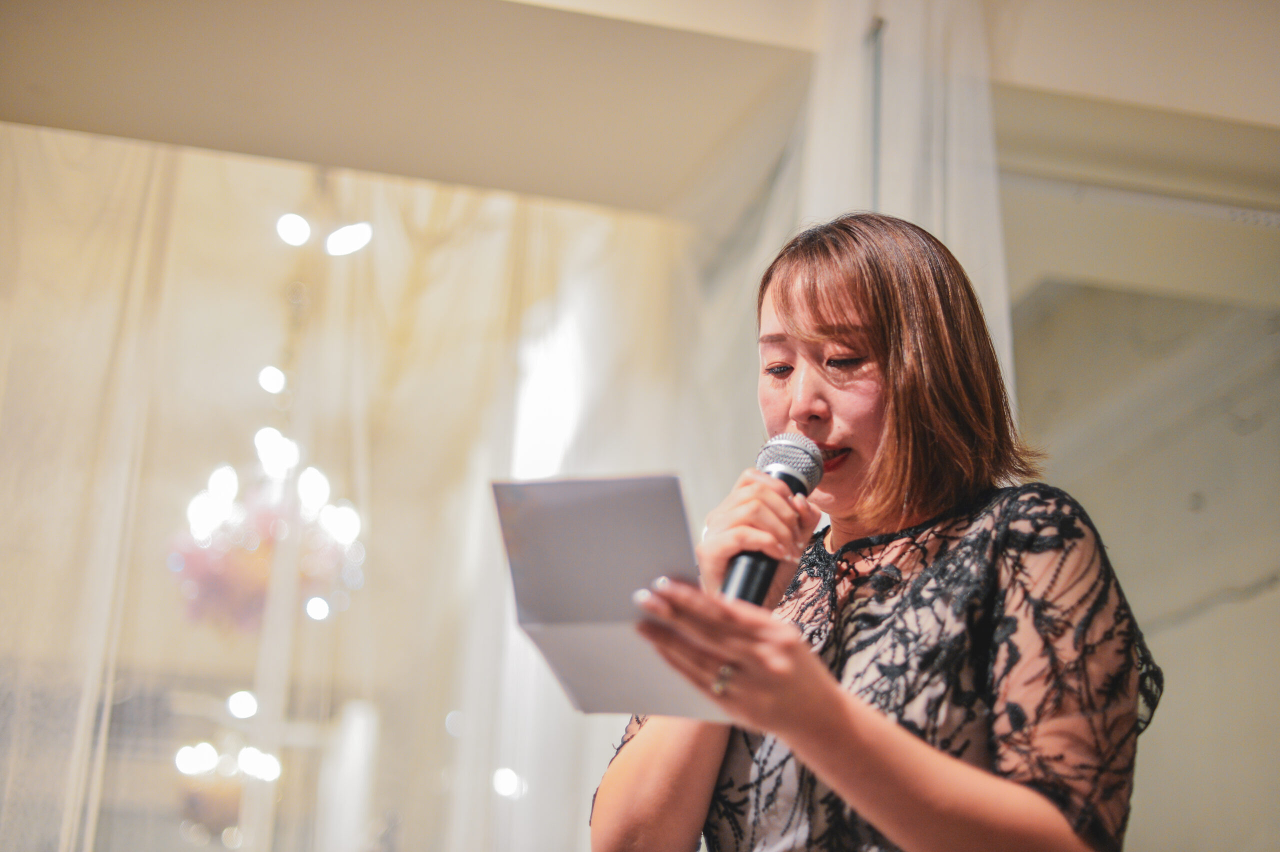 結婚式のスピーチ写真